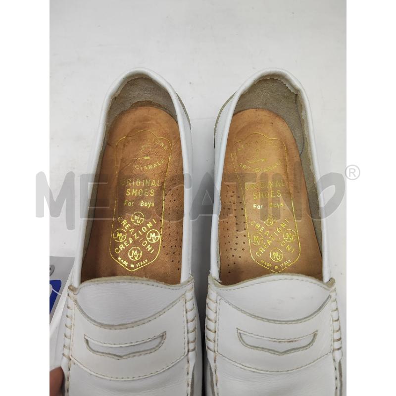 SCARPE UOMO LAVORAZIONE ARTIGIANALE BIANCHE N.45 | Mercatino dell'Usato Vinci - fraz. sovigliana 5