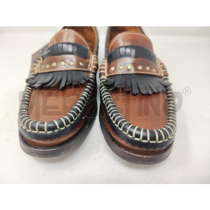 SCARPE UOMO LAVORAZIONE ARTIGIANALE PELLE MARRONI N.45 | Mercatino dell'Usato Vinci - fraz. sovigliana 2