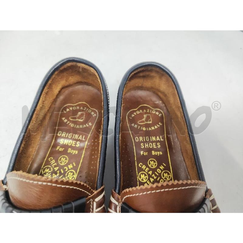 SCARPE UOMO LAVORAZIONE ARTIGIANALE PELLE MARRONI N.45 | Mercatino dell'Usato Vinci - fraz. sovigliana 5