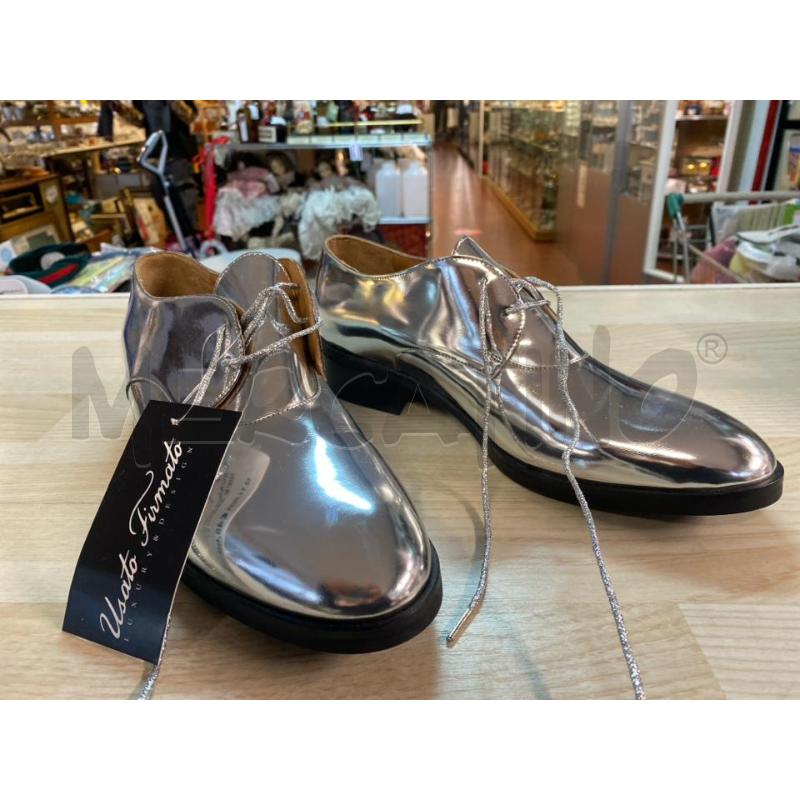 SCARPE UOMO RAOUL VERNICE ARGENTO N.41 | Mercatino dell'Usato Vinci - fraz. sovigliana 1