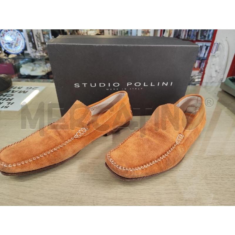 SCARPE UOMO STUDIO POLLINI SCAMOSCIATE ARANCIO N.42 | Mercatino dell'Usato Vinci - fraz. sovigliana 1