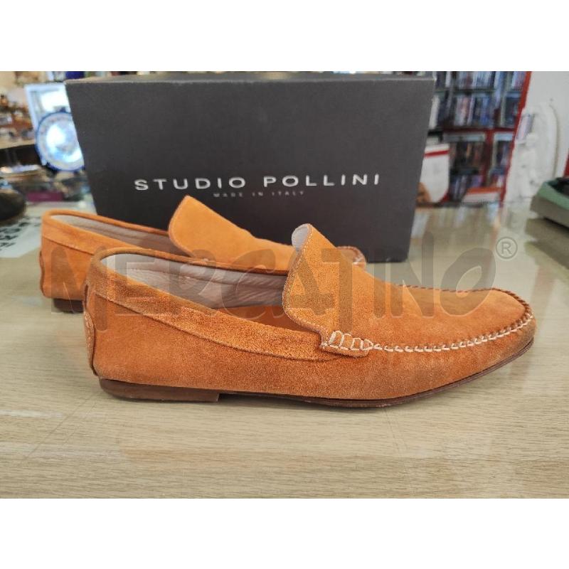 SCARPE UOMO STUDIO POLLINI SCAMOSCIATE ARANCIO N.42 | Mercatino dell'Usato Vinci - fraz. sovigliana 5