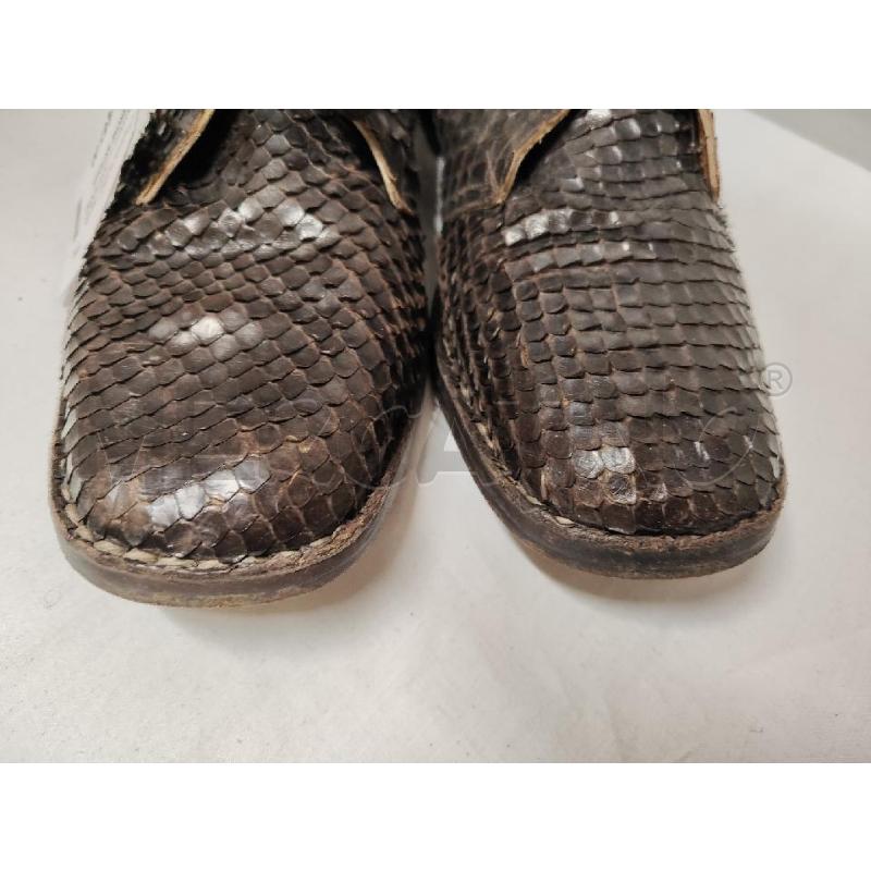 SCARPE UOMO # PITONE MARRONE ARTIGIANALI SENZA NUMERO | Mercatino dell'Usato Vinci - fraz. sovigliana 2