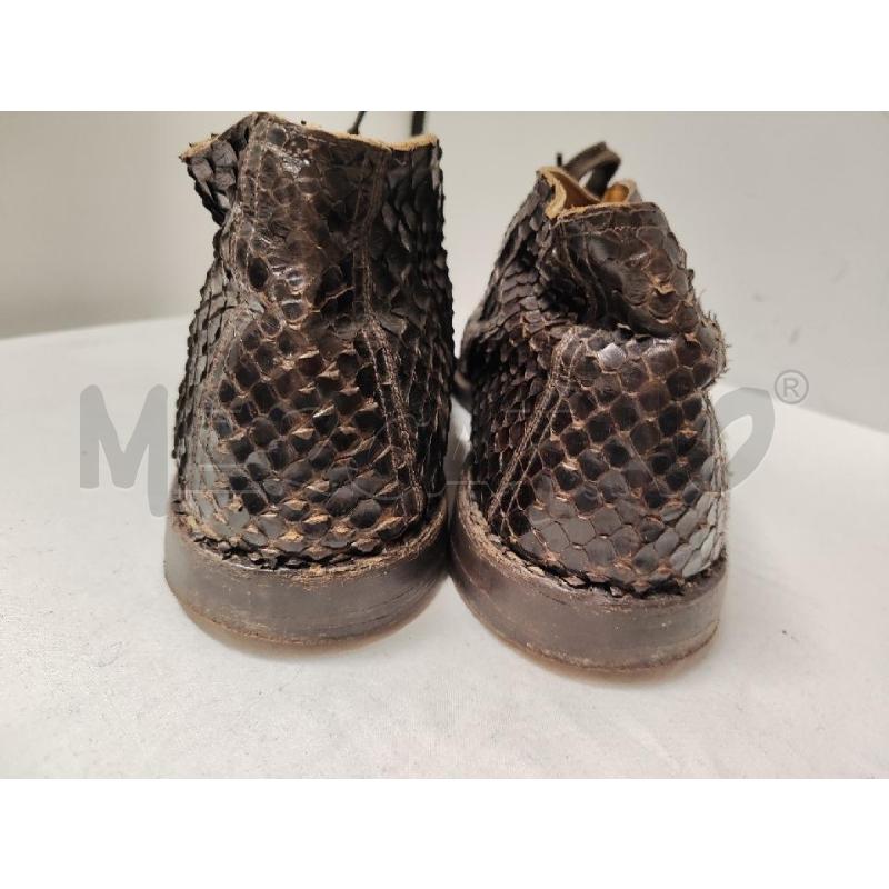 SCARPE UOMO # PITONE MARRONE ARTIGIANALI SENZA NUMERO | Mercatino dell'Usato Vinci - fraz. sovigliana 3