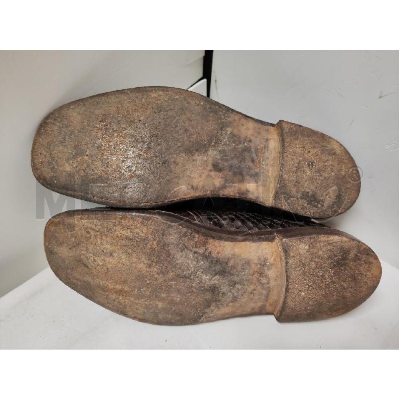 SCARPE UOMO # PITONE MARRONE ARTIGIANALI SENZA NUMERO | Mercatino dell'Usato Vinci - fraz. sovigliana 4