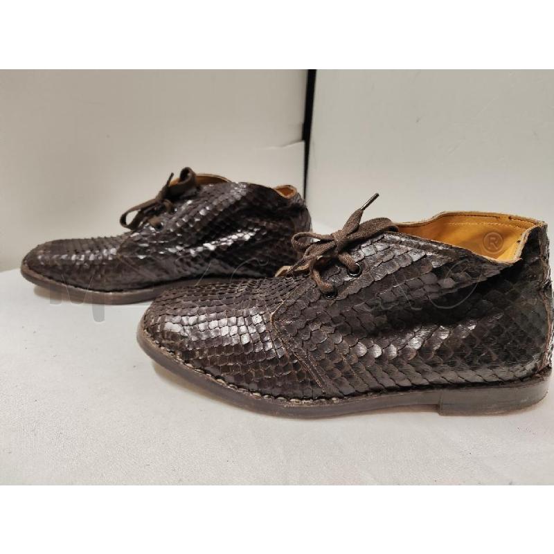 SCARPE UOMO # PITONE MARRONE ARTIGIANALI SENZA NUMERO | Mercatino dell'Usato Vinci - fraz. sovigliana 5