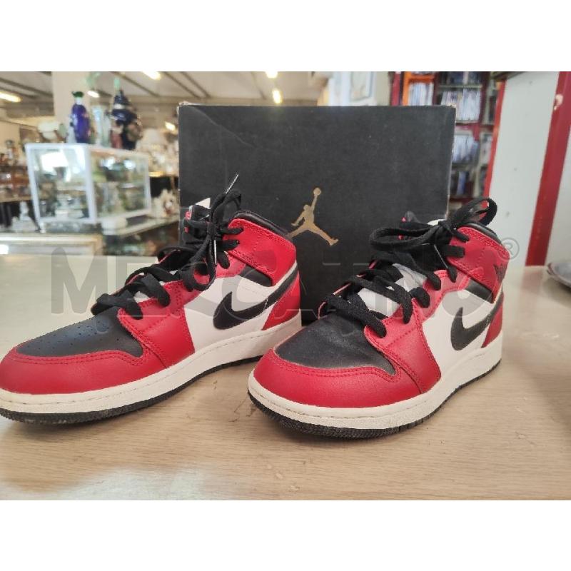 SCARPE  JORDAN ALTE ROSSE NERE N.36.5 | Mercatino dell'Usato Vinci - fraz. sovigliana 1