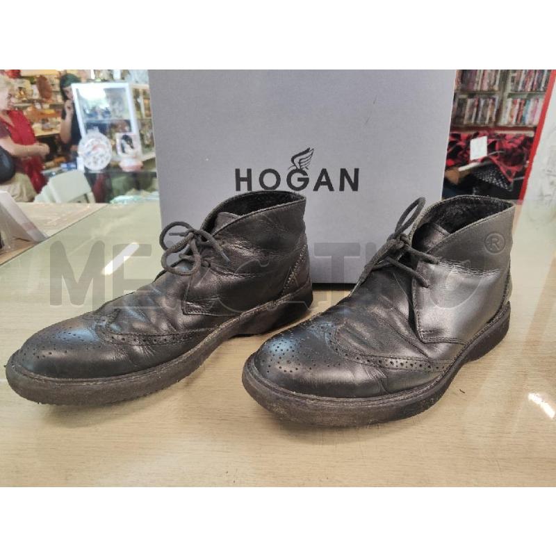 SCARPONI UOMO HOGAN NERI N.9 UN PO USURATE | Mercatino dell'Usato Vinci - fraz. sovigliana 1
