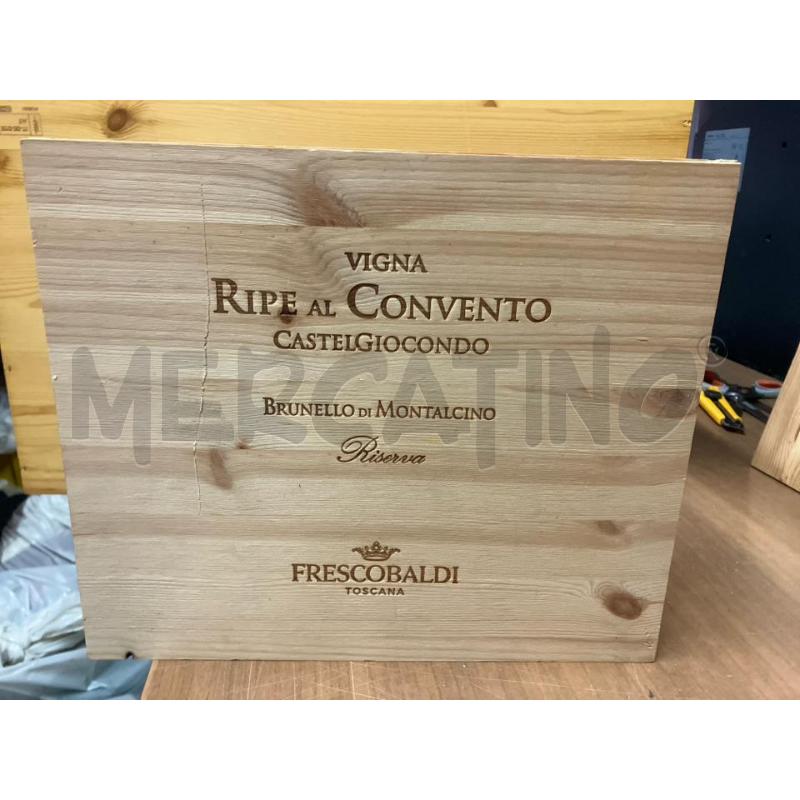 SCATOLA LEGNO X VINO RIPE AL CONVENTO | Mercatino dell'Usato Vinci - fraz. sovigliana 1