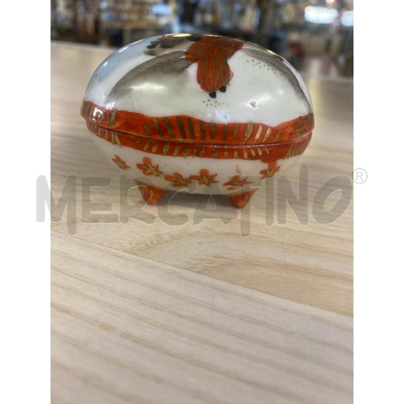 SCATOLINA OVALE CERAMICA CINESE  | Mercatino dell'Usato Vinci - fraz. sovigliana 1
