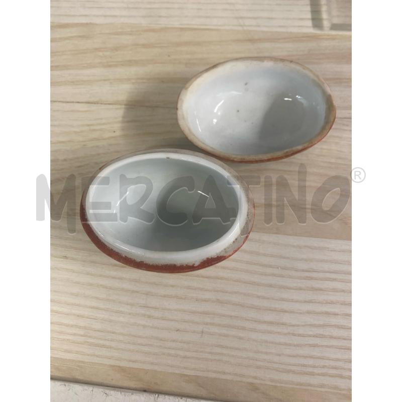 SCATOLINA OVALE CERAMICA CINESE  | Mercatino dell'Usato Vinci - fraz. sovigliana 2