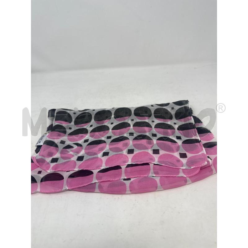 SCIARPA DONNA GATTINONI 100 POLIESTERE 30X140 CERCHI ROSA NERA | Mercatino dell'Usato Vinci - fraz. sovigliana 1