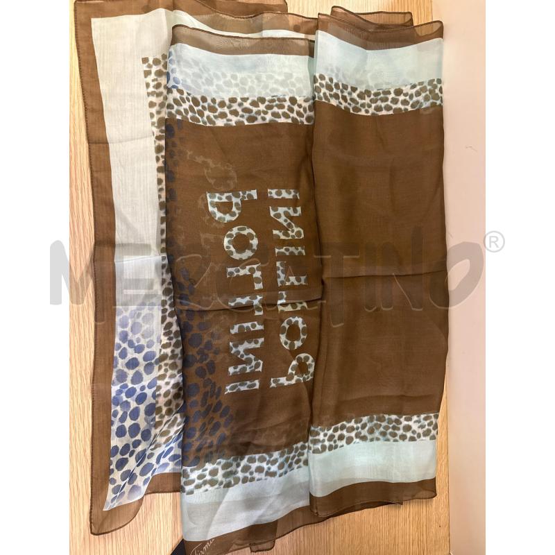 SCIARPA DONNA POLLINI 165X50 BEIGE BORDO VERDE | Mercatino dell'Usato Vinci - fraz. sovigliana 1
