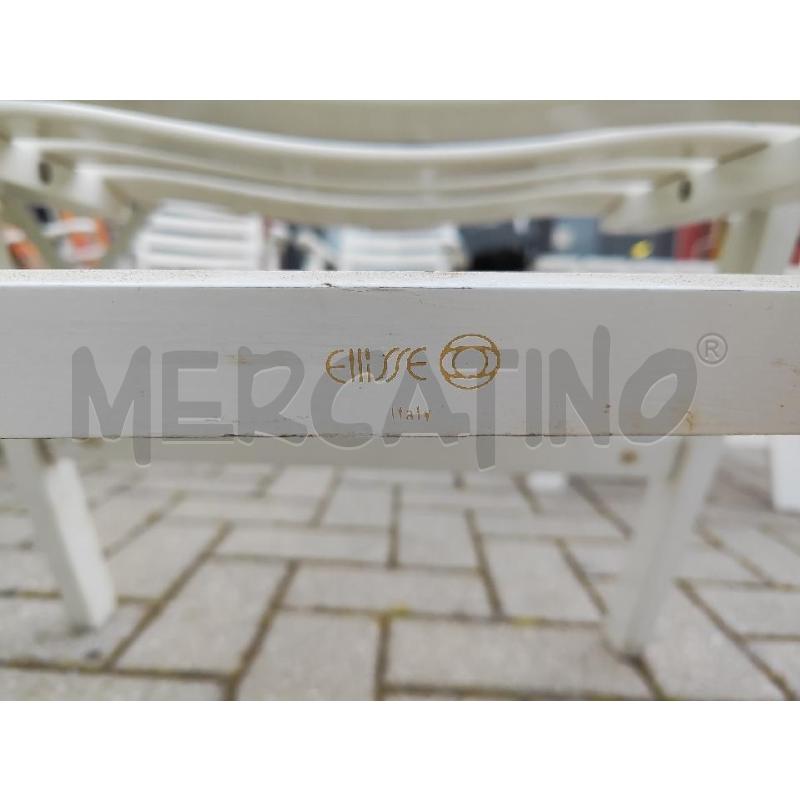 SEDIA GIARDINO BIANCA CON BRACCIOLI PIEGHEVOLE | Mercatino dell'Usato Vinci - fraz. sovigliana 3