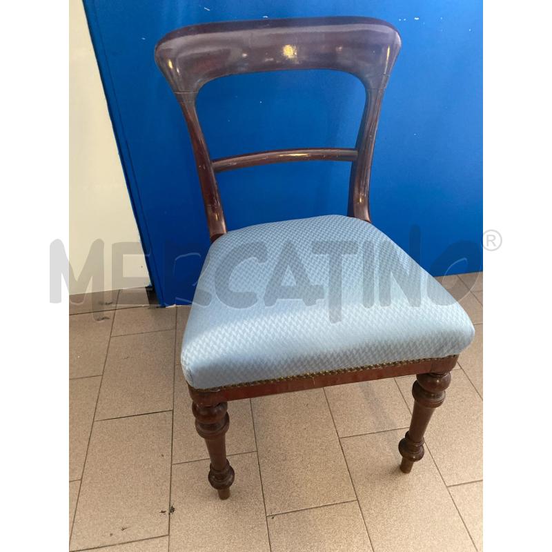 SEDIA INGLESE STILE VITTORIANO SEDUTA STOFFA | Mercatino dell'Usato Vinci - fraz. sovigliana 2