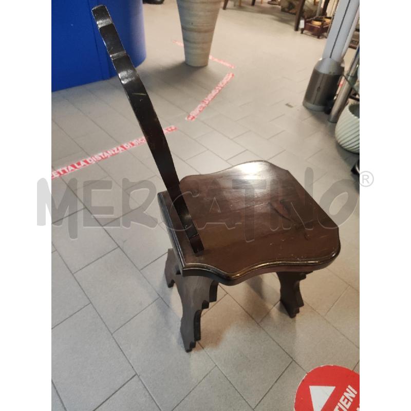 SEDIA TIPO TIROLESE IN LEGNO MASSELLO | Mercatino dell'Usato Vinci - fraz. sovigliana 2
