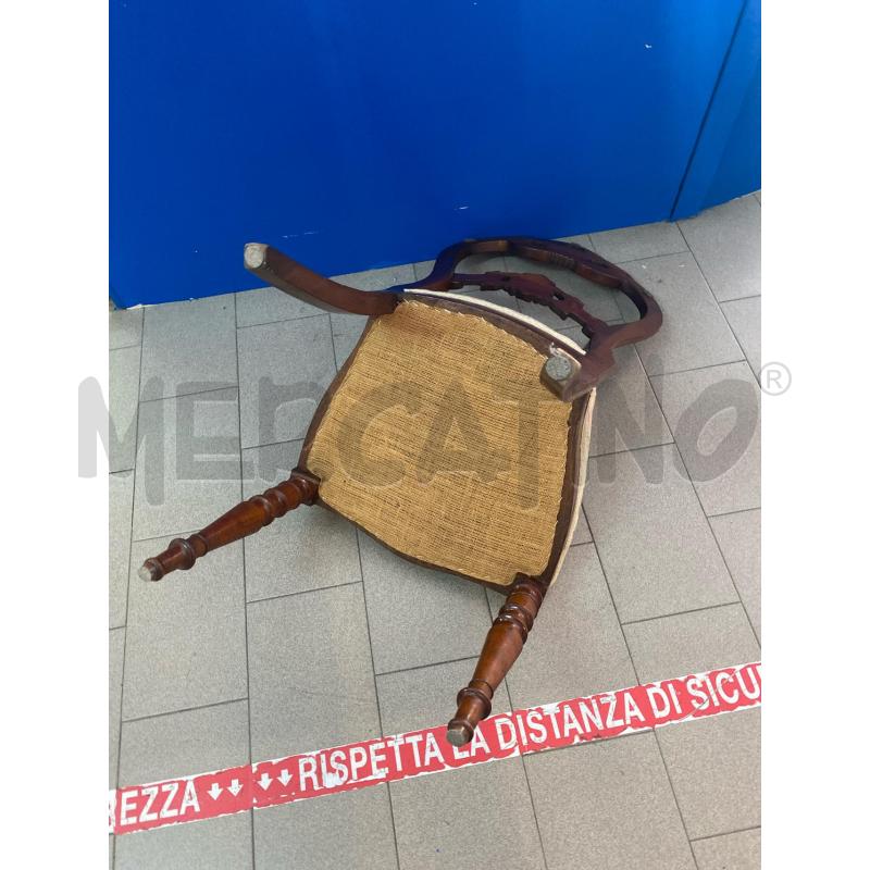 SEDIE PZ. 6 IN STILE LEGNO E STOFFA | Mercatino dell'Usato Vinci - fraz. sovigliana 4