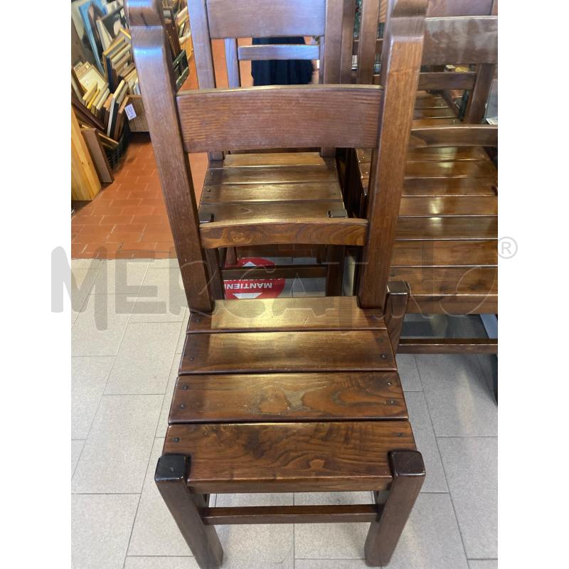 SEDIE PZ. 6 LEGNO MASSELLO  | Mercatino dell'Usato Vinci - fraz. sovigliana 2