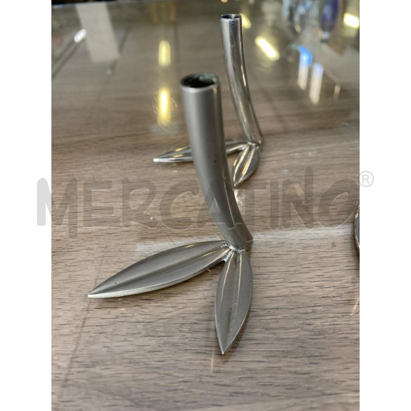 SEGNAPOSTO 6 PZ FOGLIOLINE ARMANDO POGGI ARGENTATI | Mercatino dell'Usato Vinci - fraz. sovigliana 2
