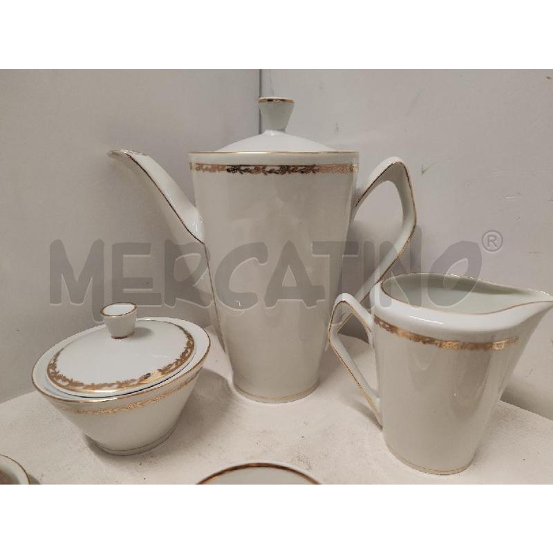 SERVIZIO DA CAFFE' DA 6 PS +1BRICCO + 1LATT + ZUCCHER MADE IN POLLAND DECORO ORO | Mercatino dell'Usato Vinci - fraz. sovigliana 3