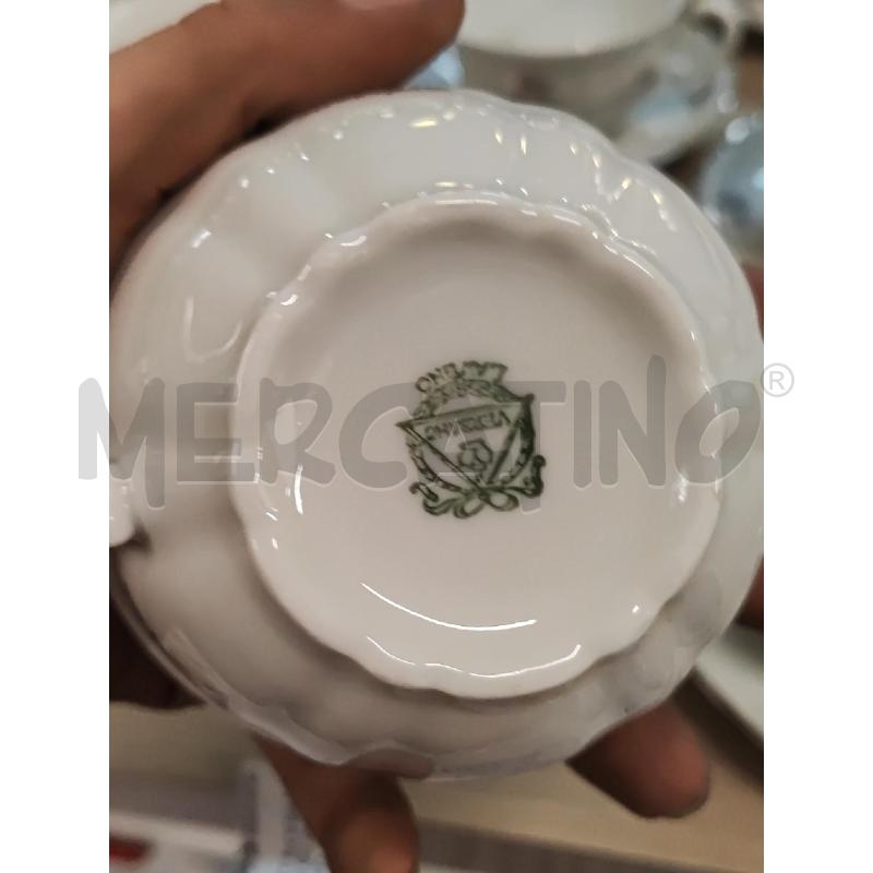 SERVIZIO DA CAFFE' LATTE DA 8 PS + BRICCO + LATTIERA + ZUCC. LAVENO DECORO ARGENTATO | Mercatino dell'Usato Vinci - fraz. sovigliana 4