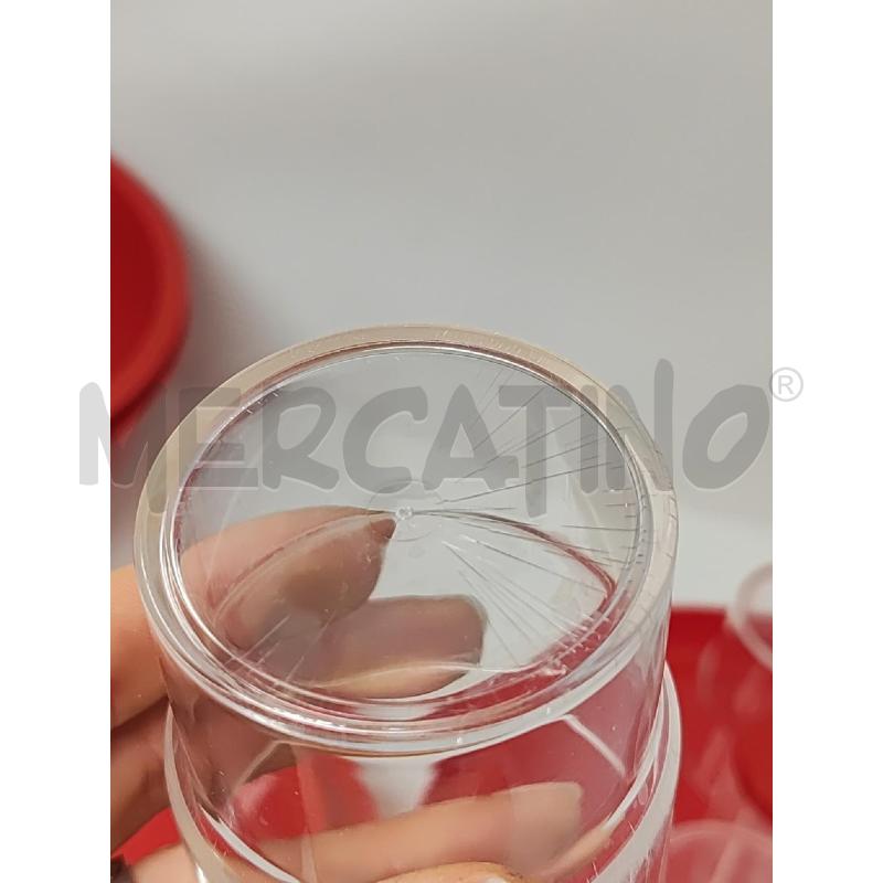 SERVIZIO PIATTI 5+5+5+5 BICCHIERI PALLA ROSSA | Mercatino dell'Usato Vinci - fraz. sovigliana 3