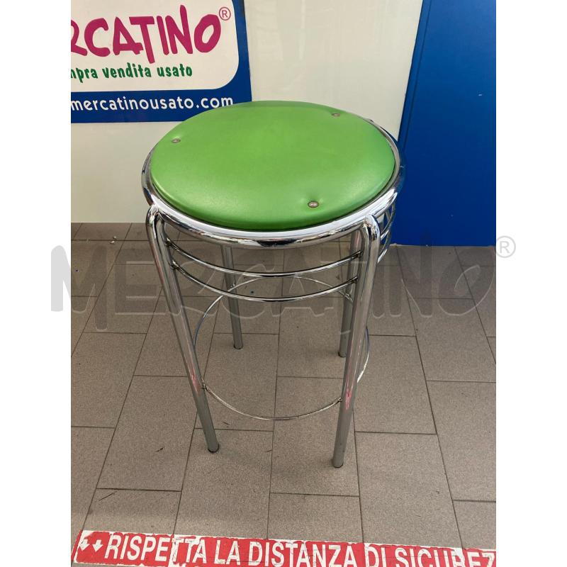 SGABELLO CROMATO SEDUTA TONDA VERDE | Mercatino dell'Usato Vinci - fraz. sovigliana 1