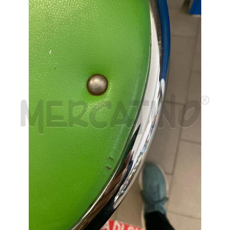 SGABELLO CROMATO TONDO SEDUTA VERDE | Mercatino dell'Usato Vinci - fraz. sovigliana 2