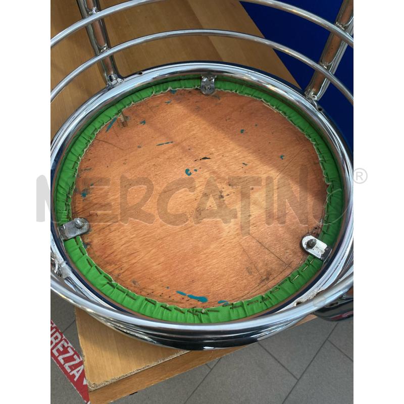 SGABELLO CROMATO TONDO SEDUTA VERDE | Mercatino dell'Usato Vinci - fraz. sovigliana 3