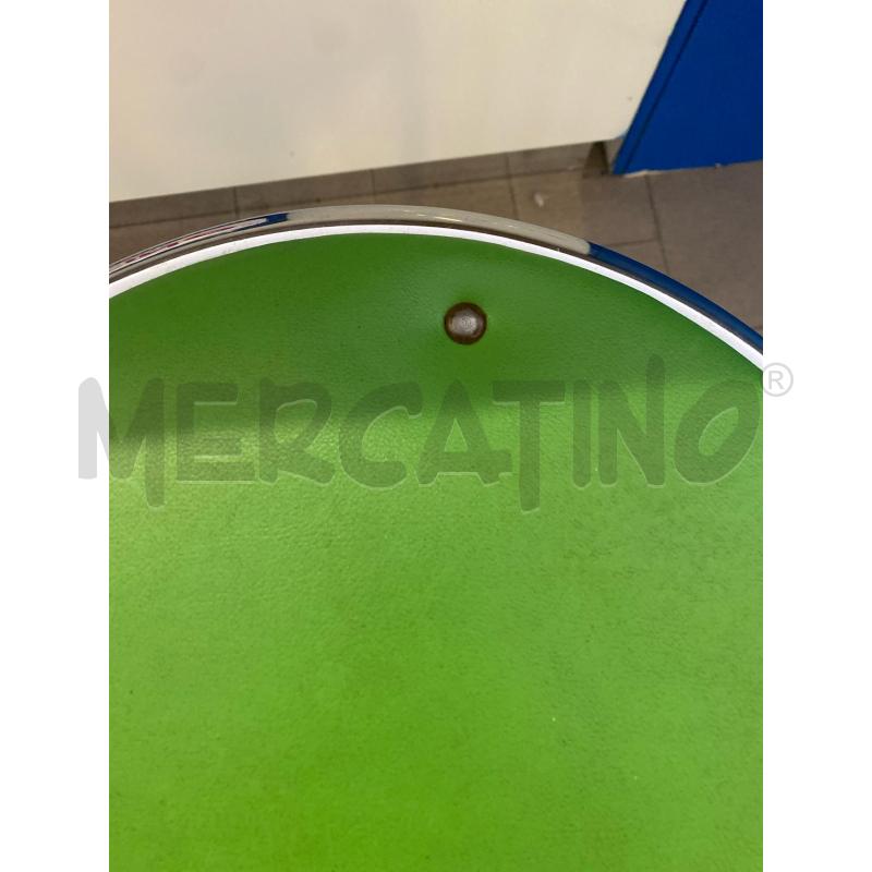 SGABELLO CROMATO TONDO SEDUTA VERDE | Mercatino dell'Usato Vinci - fraz. sovigliana 2