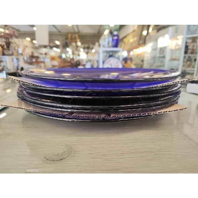 SOTTO PIATTI PZ. 6 VETRO BLU BARILLA | Mercatino dell'Usato Vinci - fraz. sovigliana 2