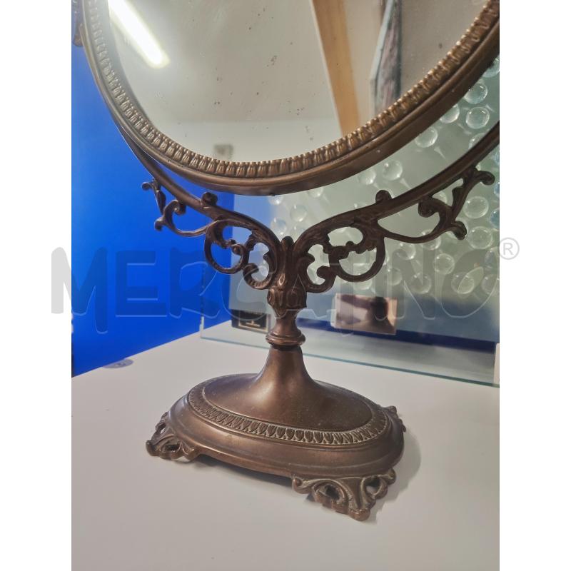 SPECCHIO CORNICE METALLO DA TAVOLO GIREVOLE | Mercatino dell'Usato Vinci - fraz. sovigliana 3