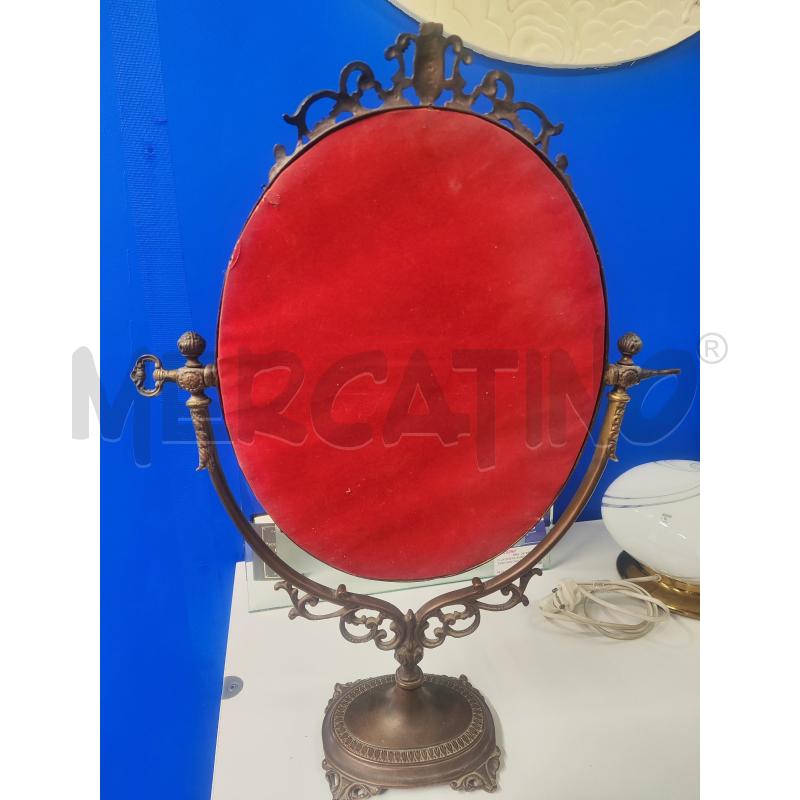 SPECCHIO CORNICE METALLO DA TAVOLO GIREVOLE | Mercatino dell'Usato Vinci - fraz. sovigliana 4