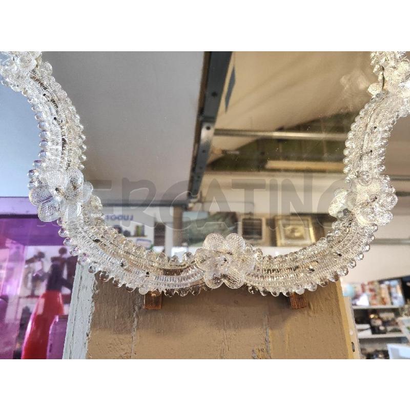 SPECCHIO CORNICE VETRO CON FIORELLINI 70X52 | Mercatino dell'Usato Vinci - fraz. sovigliana 2