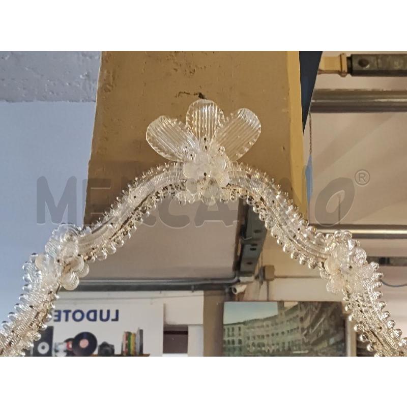 SPECCHIO CORNICE VETRO CON FIORELLINI 70X52 | Mercatino dell'Usato Vinci - fraz. sovigliana 3