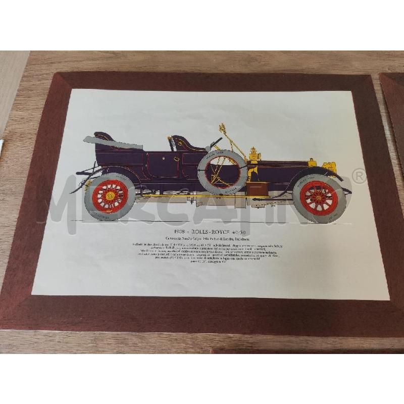 STAMPE 3 PZ ROLLS ROYCE BENTLEY HIPANO 39X29 | Mercatino dell'Usato Vinci - fraz. sovigliana 3
