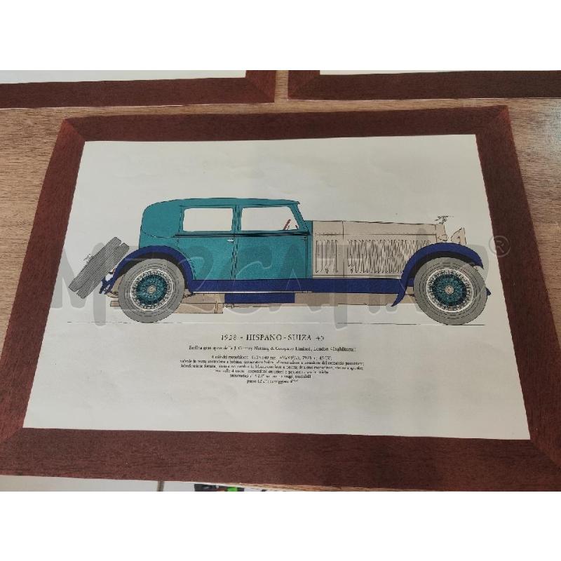 STAMPE 3 PZ ROLLS ROYCE BENTLEY HIPANO 39X29 | Mercatino dell'Usato Vinci - fraz. sovigliana 4