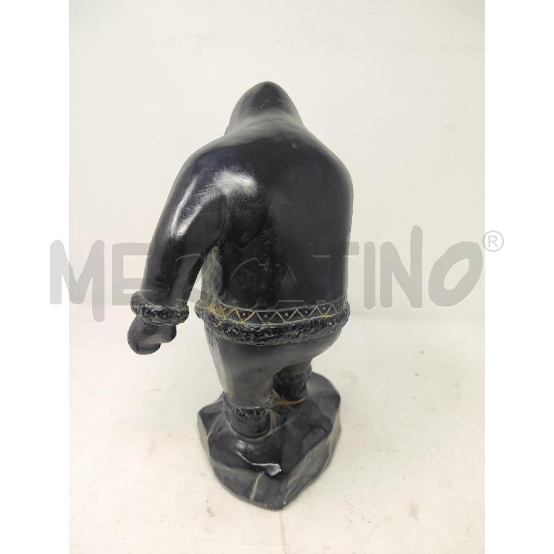 STATUA CACCIATORE INUIT CANADA H. 26 CM | Mercatino dell'Usato Vinci - fraz. sovigliana 2