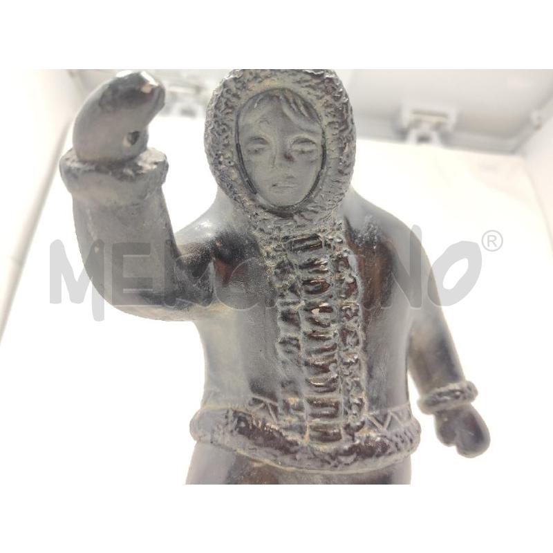 STATUA CACCIATORE INUIT CANADA H. 26 CM | Mercatino dell'Usato Vinci - fraz. sovigliana 4