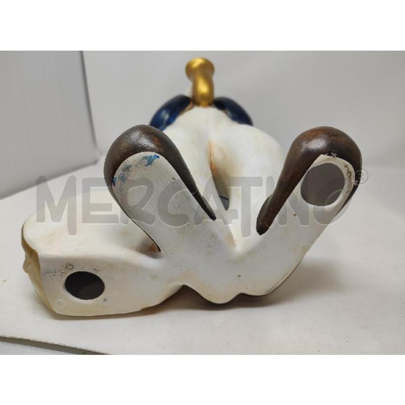 STATUA PAGLIACCIO CERAMICA CON TAMBURO E SAX H.45 | Mercatino dell'Usato Vinci - fraz. sovigliana 3