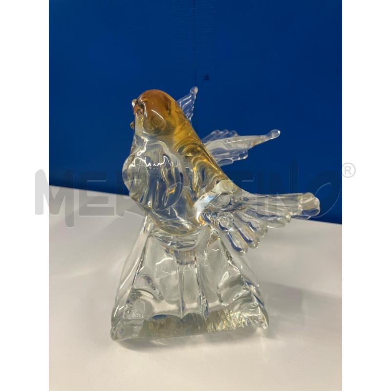 STATUETTA 2 UCCELLINI VETRO SU FOGLIA | Mercatino dell'Usato Vinci - fraz. sovigliana 4