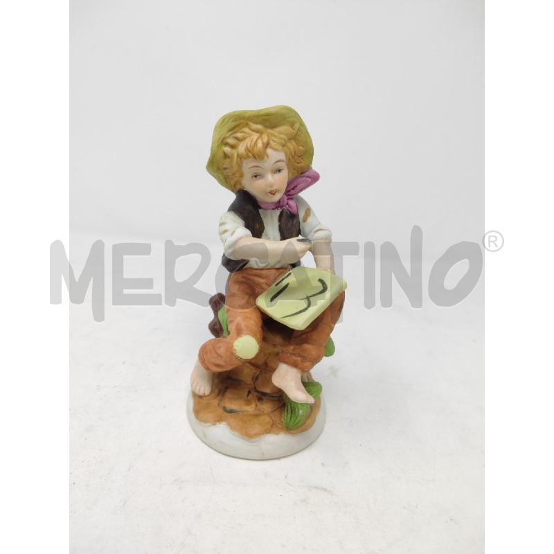 STATUETTA BIMBO PITTORE H.15 CAPODIMONTE  | Mercatino dell'Usato Vinci - fraz. sovigliana 1