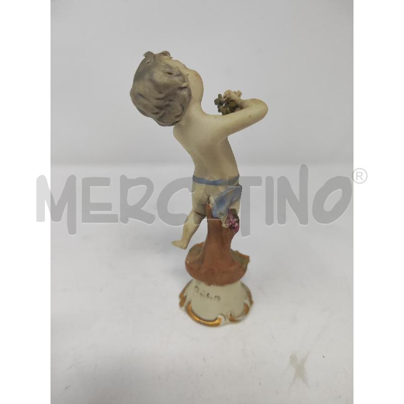 STATUETTA PUTTINO CAPODIMONTE CON UVA | Mercatino dell'Usato Vinci - fraz. sovigliana 2