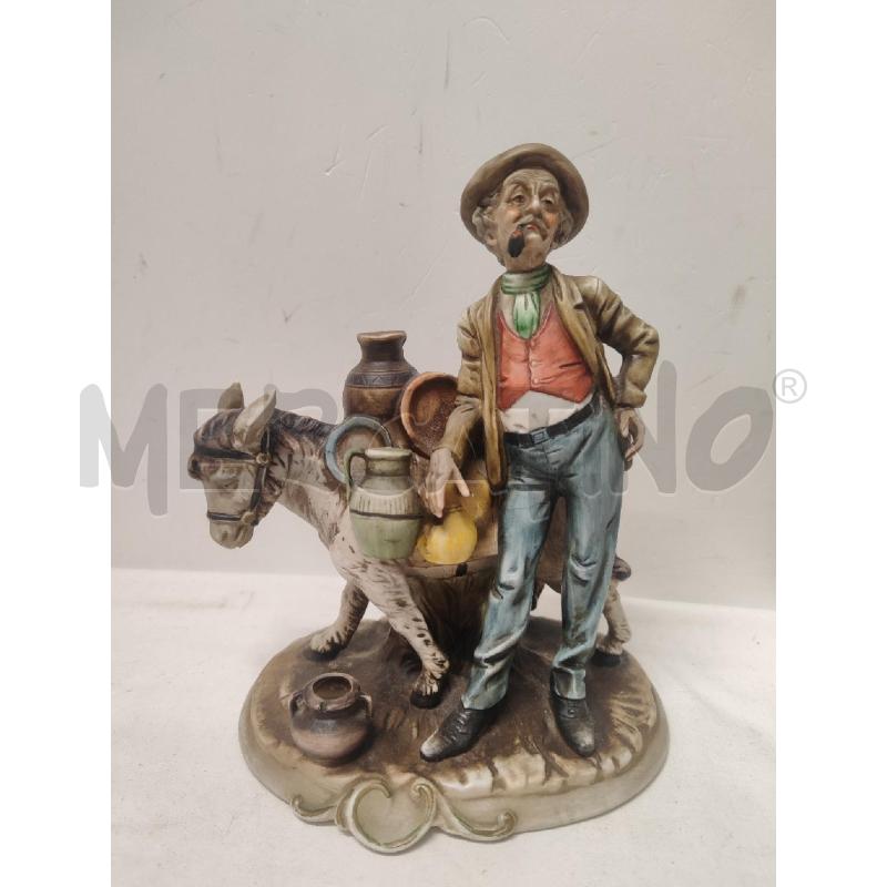 STATUETTA VECCHIO CON CIUCHINO CAPODIMONTE | Mercatino dell'Usato Vinci - fraz. sovigliana 1