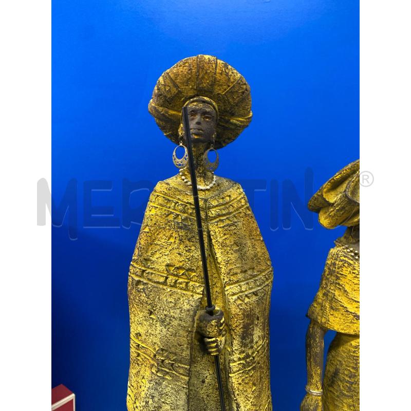 STATUETTE 2 PZ ETNICHE GIALLE VERDI | Mercatino dell'Usato Vinci - fraz. sovigliana 2