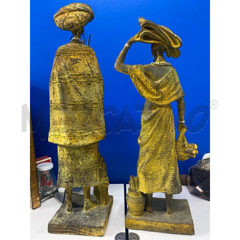 STATUETTE 2 PZ ETNICHE GIALLE VERDI | Mercatino dell'Usato Vinci - fraz. sovigliana 4