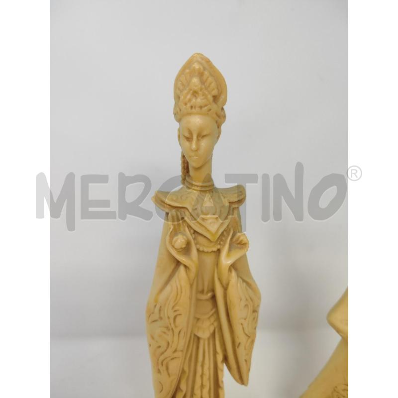 STATUETTE 2 PZ ORIENTALI IN RESINA | Mercatino dell'Usato Vinci - fraz. sovigliana 2