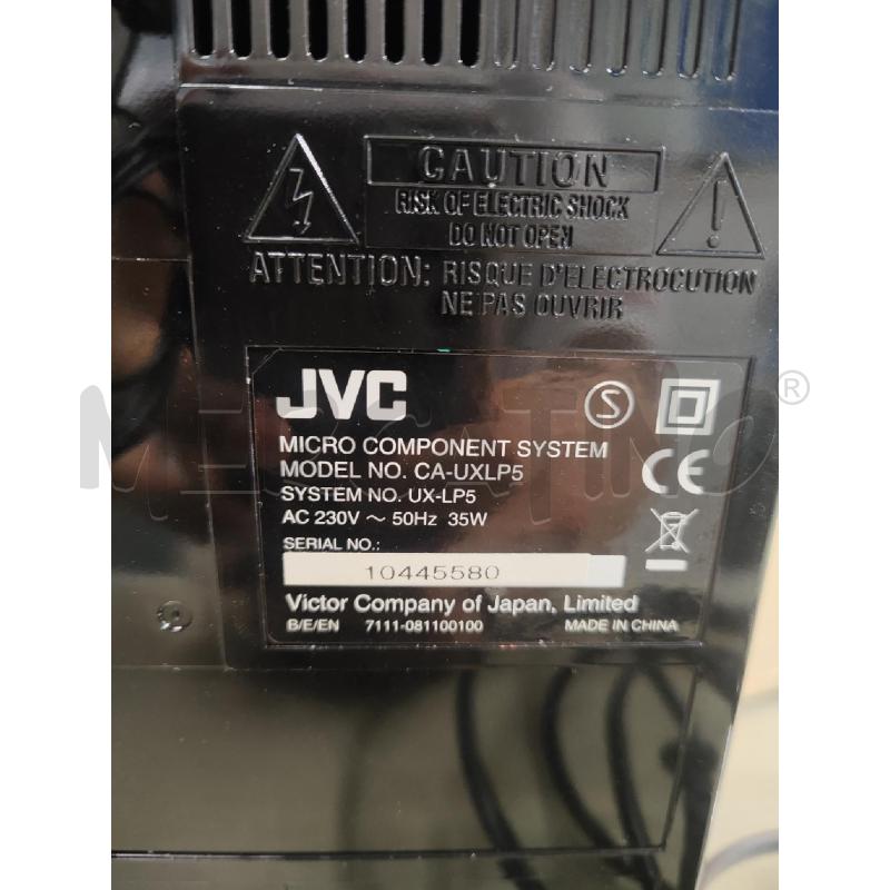 STEREO JVC CA-UXLP5 + CASSE + TELECOMANDO | Mercatino dell'Usato Vinci - fraz. sovigliana 3