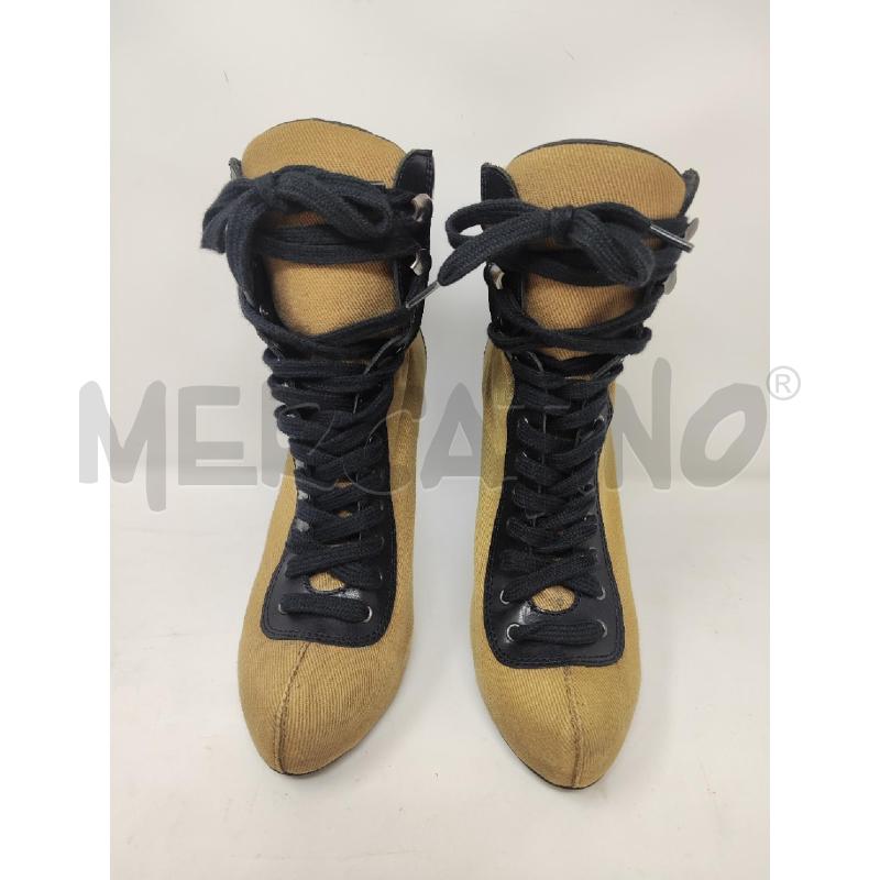 STIVALETTI DONNA ASH TESSUTO VERDE PELLE NERA N.40  | Mercatino dell'Usato Vinci - fraz. sovigliana 2