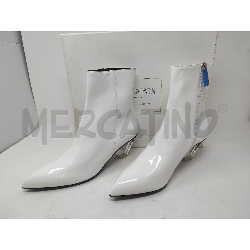 STIVALETTI DONNA BALMAINVERNICE BIANCHI N.39 NUOVI | Mercatino dell'Usato Vinci - fraz. sovigliana 1